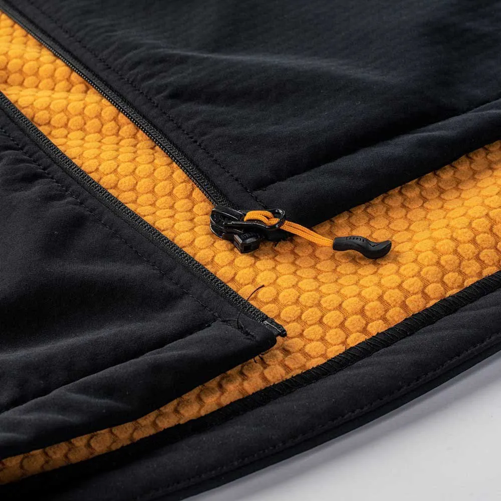 Elbrus Ihar Softshelljacke, Black beauty / saffron