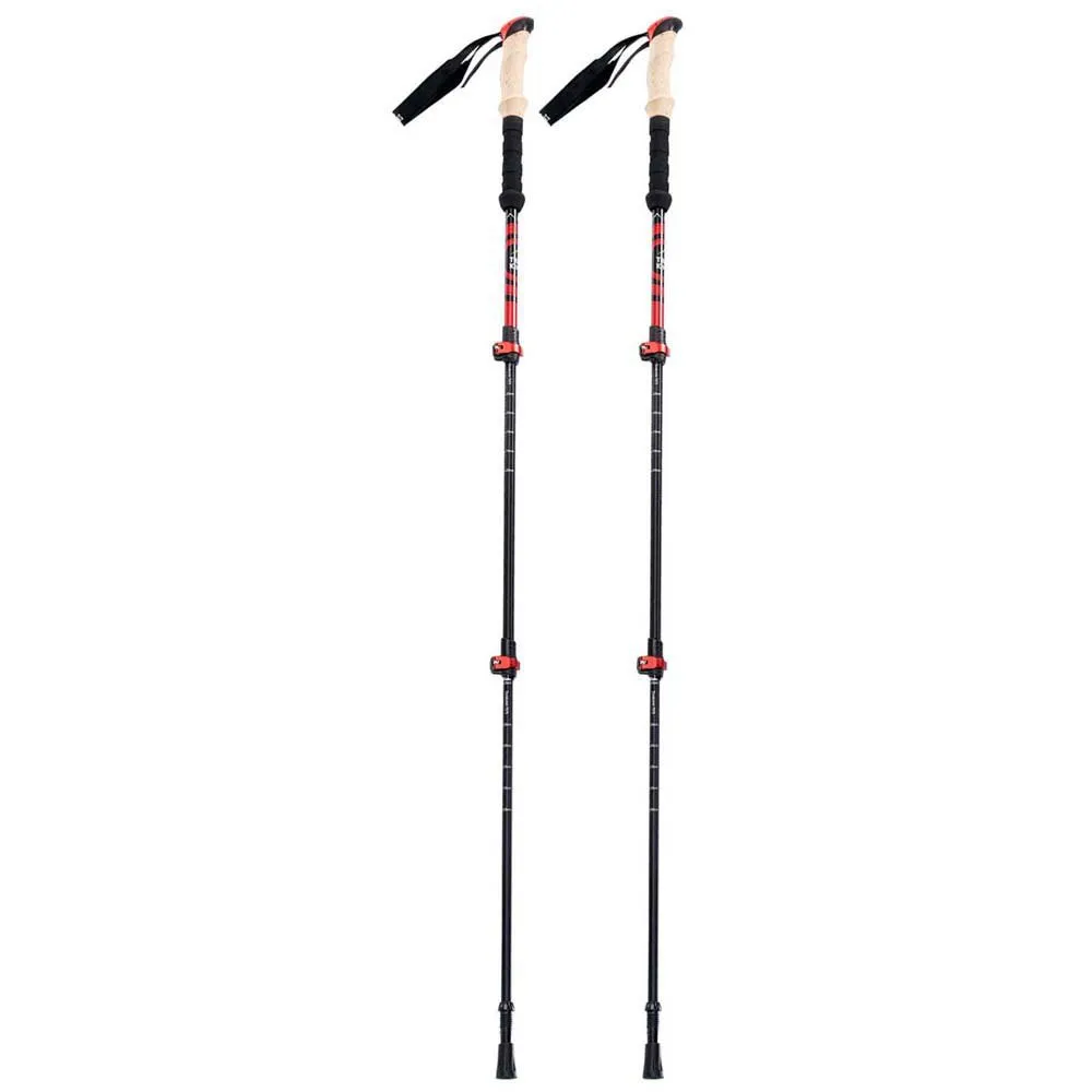 Elbrus Katmandu Stöcke, Red / black, 62-135cm Elbrus Katmandu Stöcke, Red / black, 62-135cm