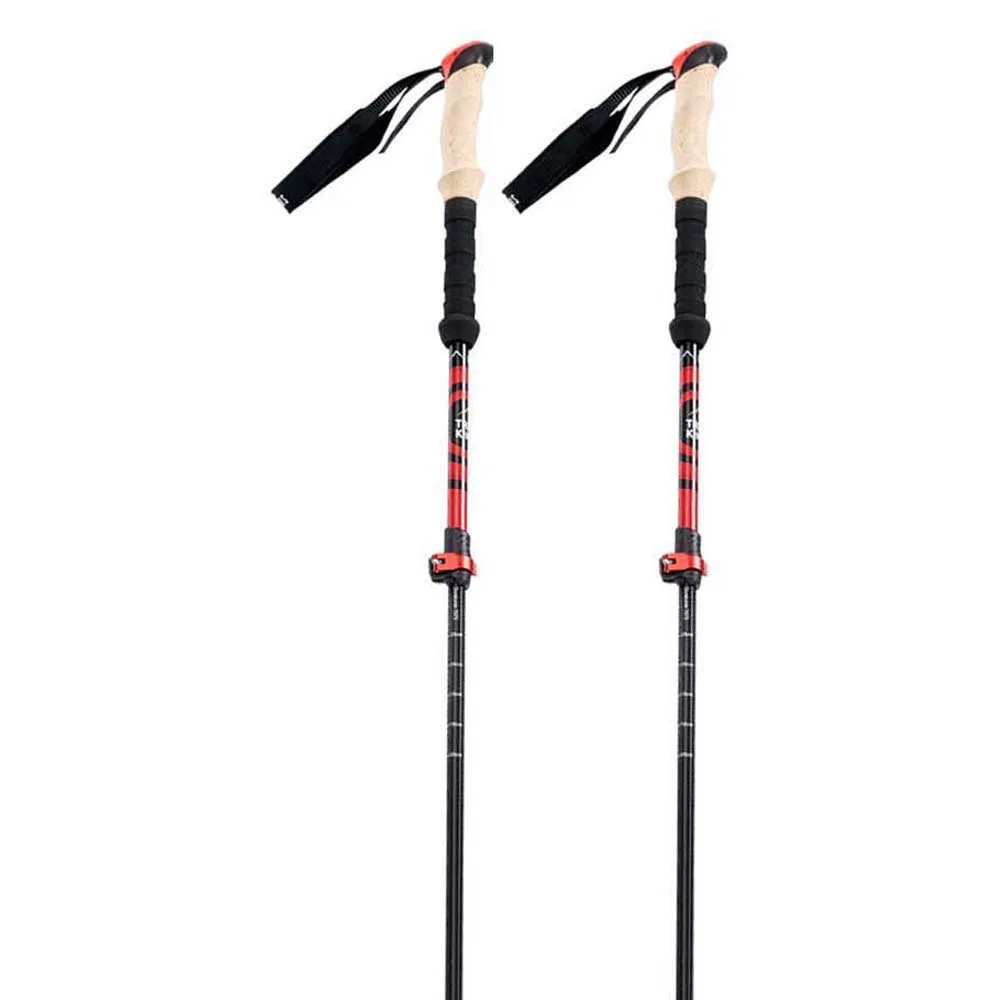 Elbrus Katmandu Stöcke, Red / black, 62-135cm Elbrus Katmandu Stöcke, Red / black, 62-135cm