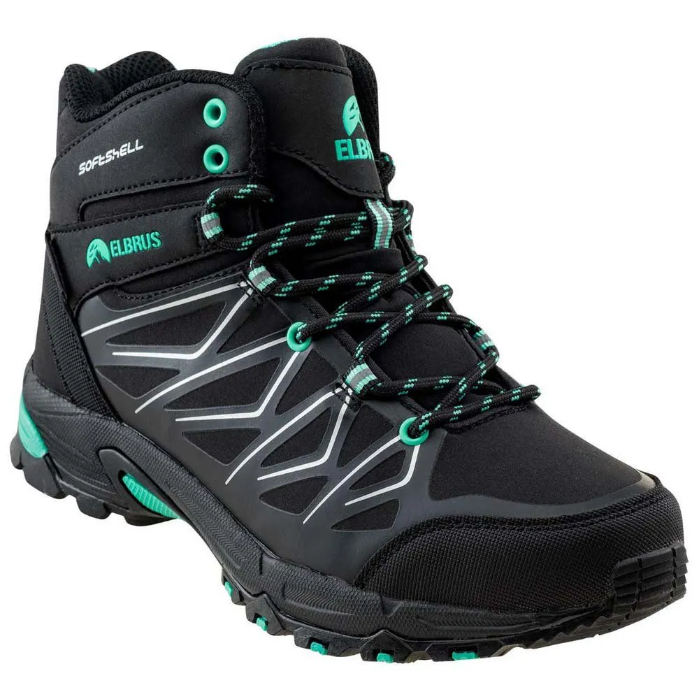 Elbrus Mabby Mid Wp Wanderschuhe, Black / biscay green Elbrus Mabby Mid Wp Wanderschuhe, Black / biscay green