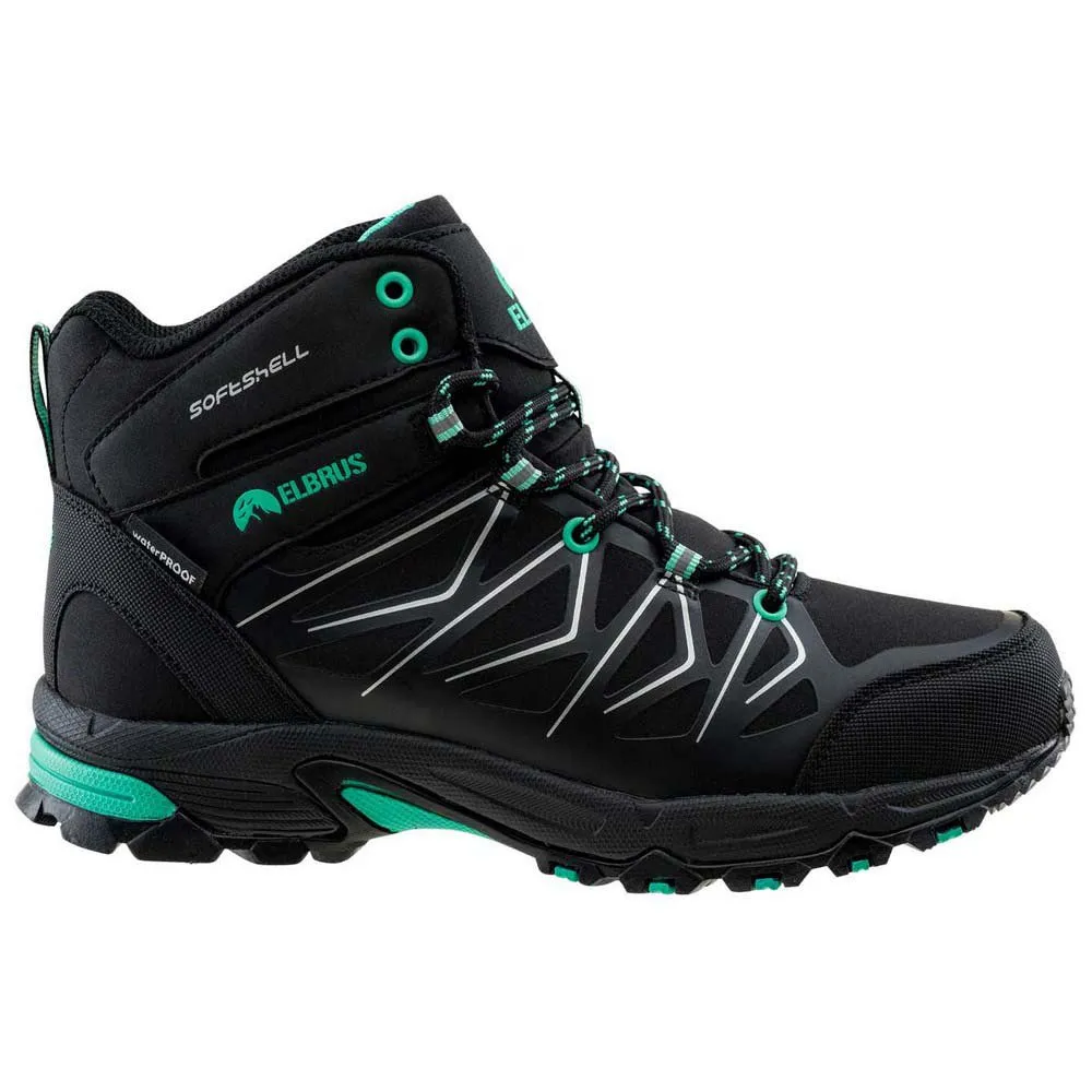 Elbrus Mabby Mid Wp Wanderschuhe, Black / biscay green Elbrus Mabby Mid Wp Wanderschuhe, Black / biscay green
