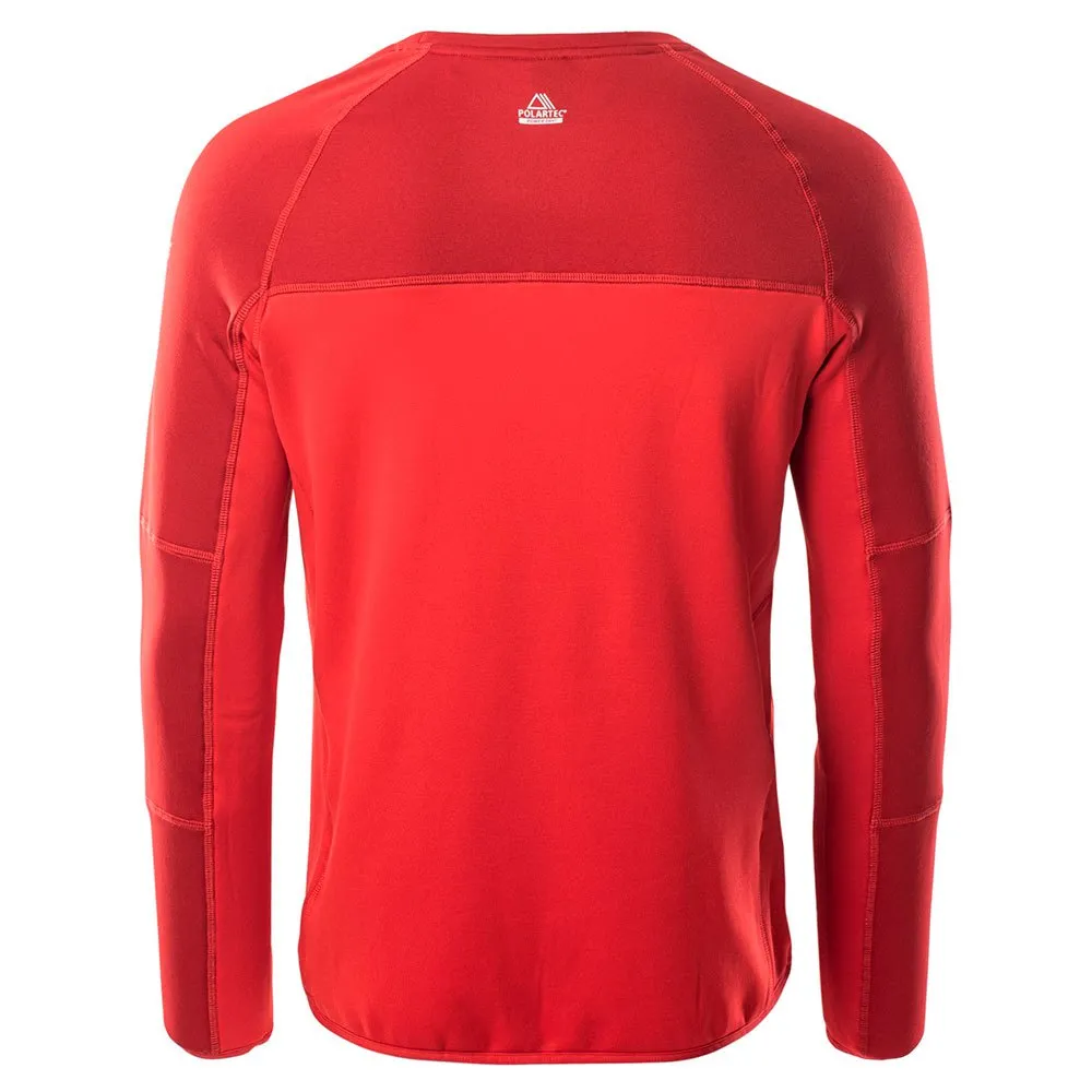 Elbrus Molic Polartec Langarm-t-shirt, Flame scarlet / salsa Elbrus Molic Polartec Langarm-t-shirt, Flame scarlet / salsa