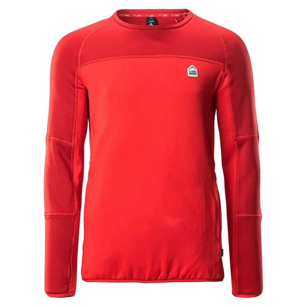 Elbrus Molic Polartec Langarm-t-shirt, Flame scarlet / salsa Elbrus Molic Polartec Langarm-t-shirt, Flame scarlet / salsa