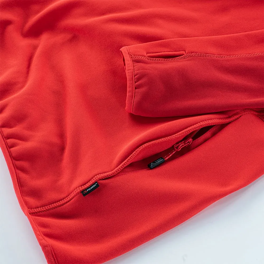 Elbrus Molic Polartec Langarm-t-shirt, Flame scarlet / salsa Elbrus Molic Polartec Langarm-t-shirt, Flame scarlet / salsa