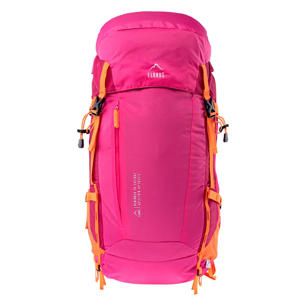 Elbrus Montana 45l Rucksack, Pink peacock / granita / bright marigold Elbrus Montana 45l Rucksack, Pink peacock / granita / bright marigold