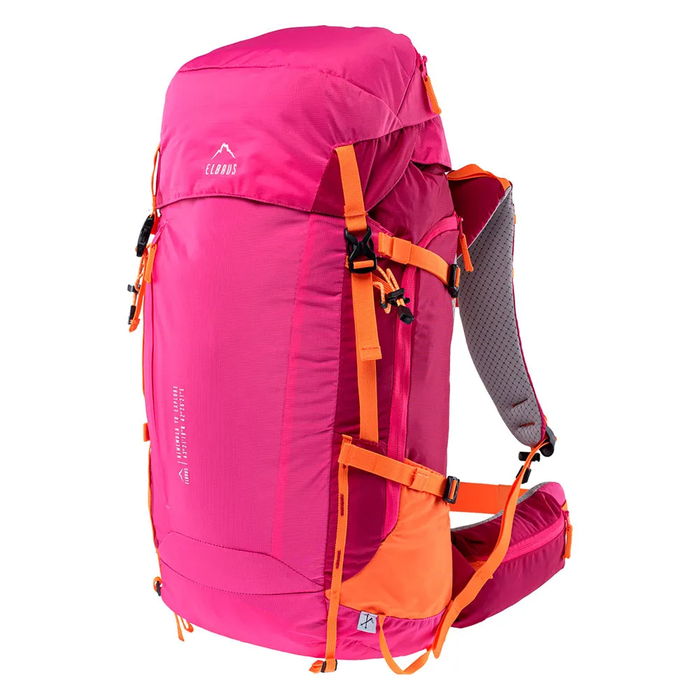 Elbrus Montana 45l Rucksack, Pink peacock / granita / bright marigold Elbrus Montana 45l Rucksack, Pink peacock / granita / bright marigold