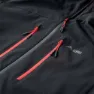 Elbrus Montoni Softshelljacke, Black / flame scarlet
