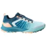 Sky blue / tile blue / light orange