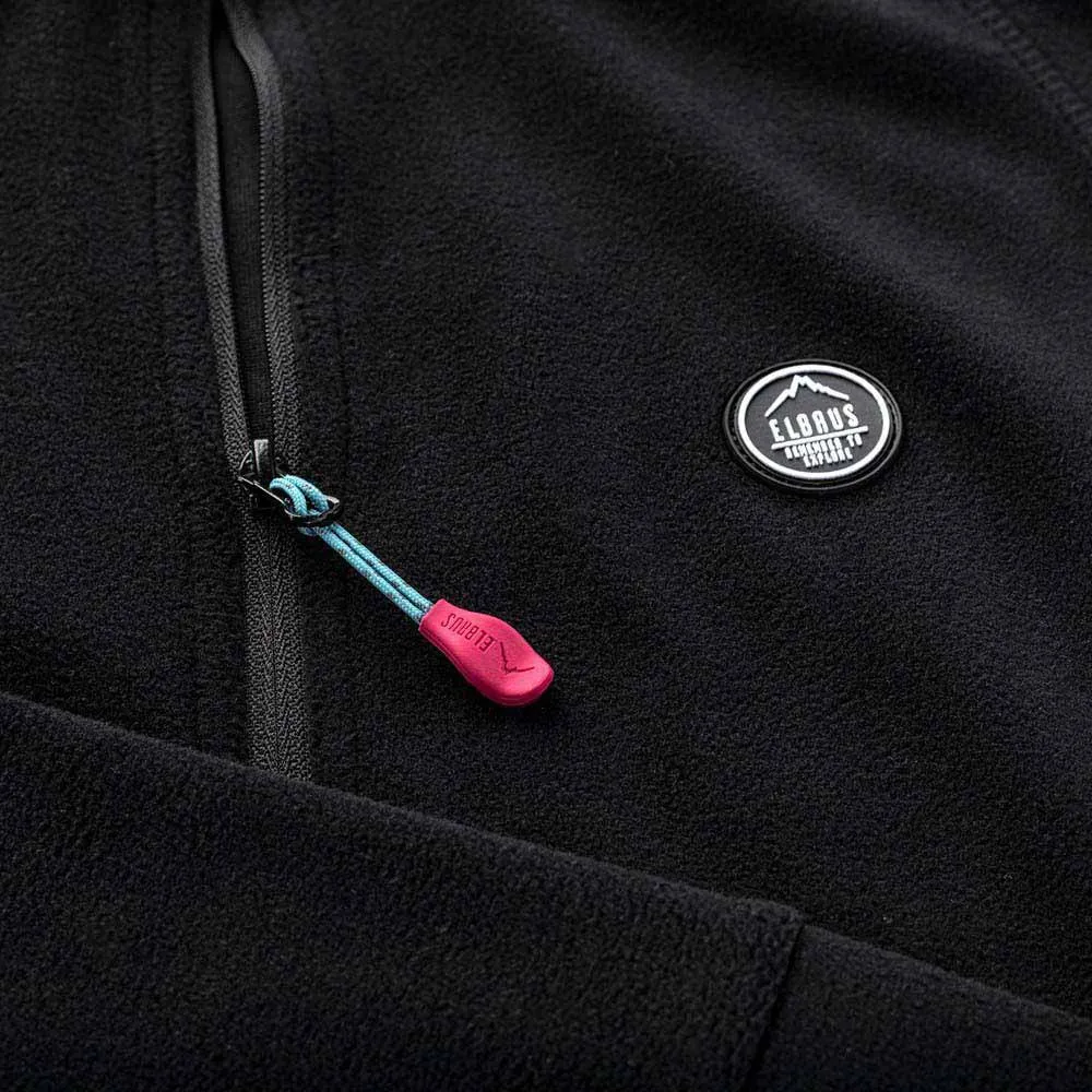 Elbrus Rachele Fleece Mit Durchgehendem Reißverschluss, Black Elbrus Rachele Fleece Mit Durchgehendem Reißverschluss, Black