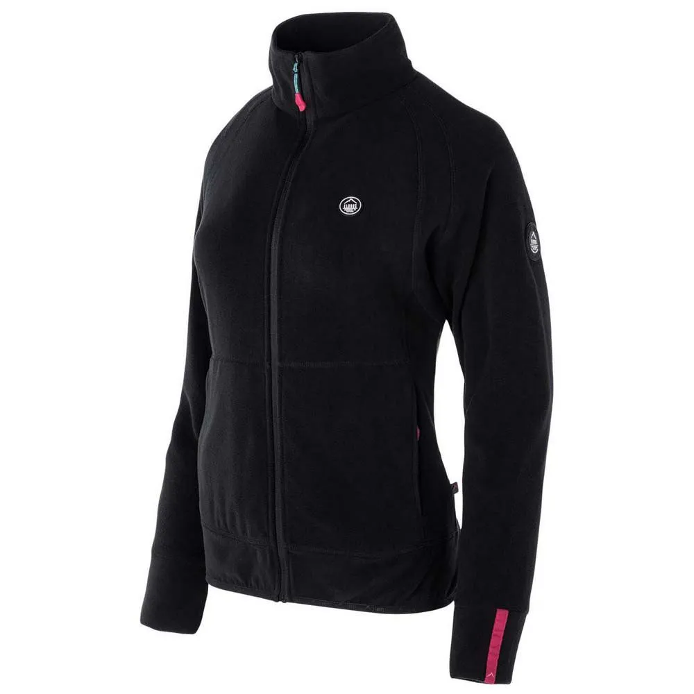 Elbrus Rachele Fleece Mit Durchgehendem Reißverschluss, Black Elbrus Rachele Fleece Mit Durchgehendem Reißverschluss, Black
