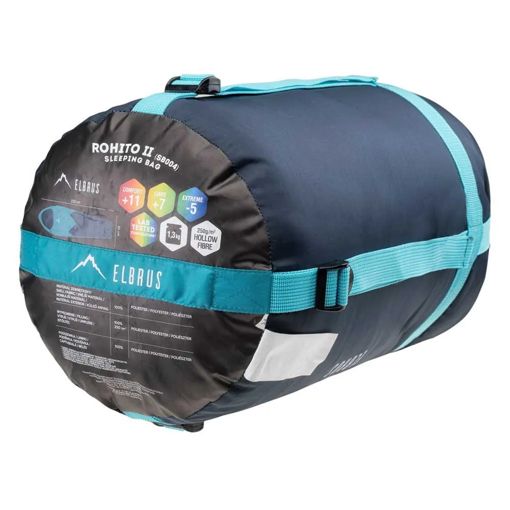 Elbrus Rohito Ii Schlafsack, Dress blues / tile blue, Right Zipper Elbrus Rohito Ii Schlafsack, Dress blues / tile blue, Right Zipper