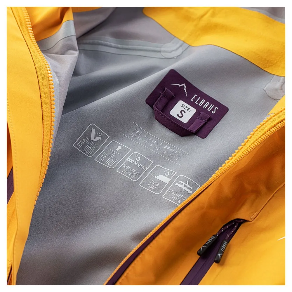 Elbrus Sorena Abnehmbare Jacke, Cadmium yellow / plum purple