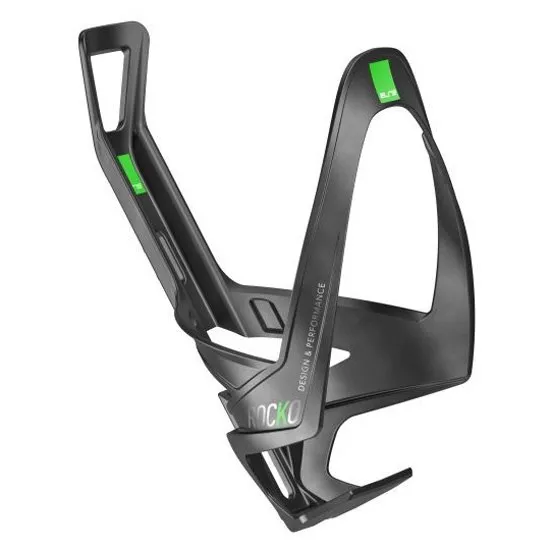 Elite Rocko Flaschenhalter, Matt carbon / green, One Size Elite Rocko Flaschenhalter, Matt carbon / green, One Size