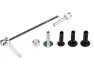 Elite Steckachs-Adapter Kit für Rollentrainer, Grau, one_size