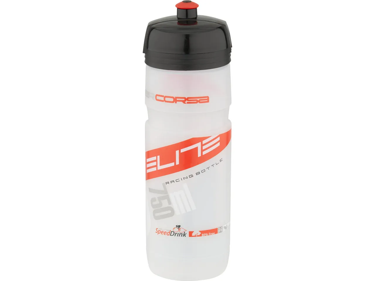 Elite Super Corsa Trinkflasche, Transparent-rot, 750ml Elite Super Corsa Trinkflasche, Transparent-rot, 750ml