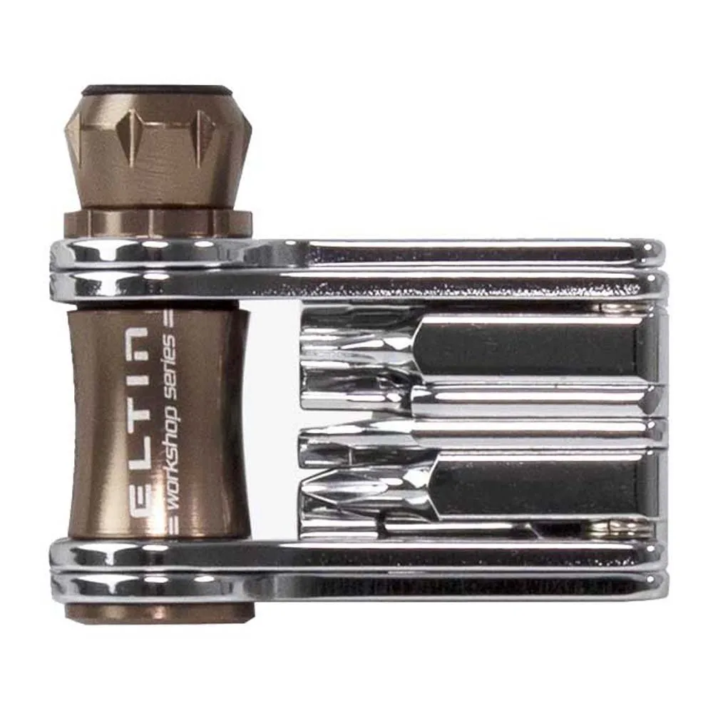 Eltin Bike 10 In 1 C02 Nozzle Multitool, Silver, One Size Eltin Bike 10 In 1 C02 Nozzle Multitool, Silver, One Size