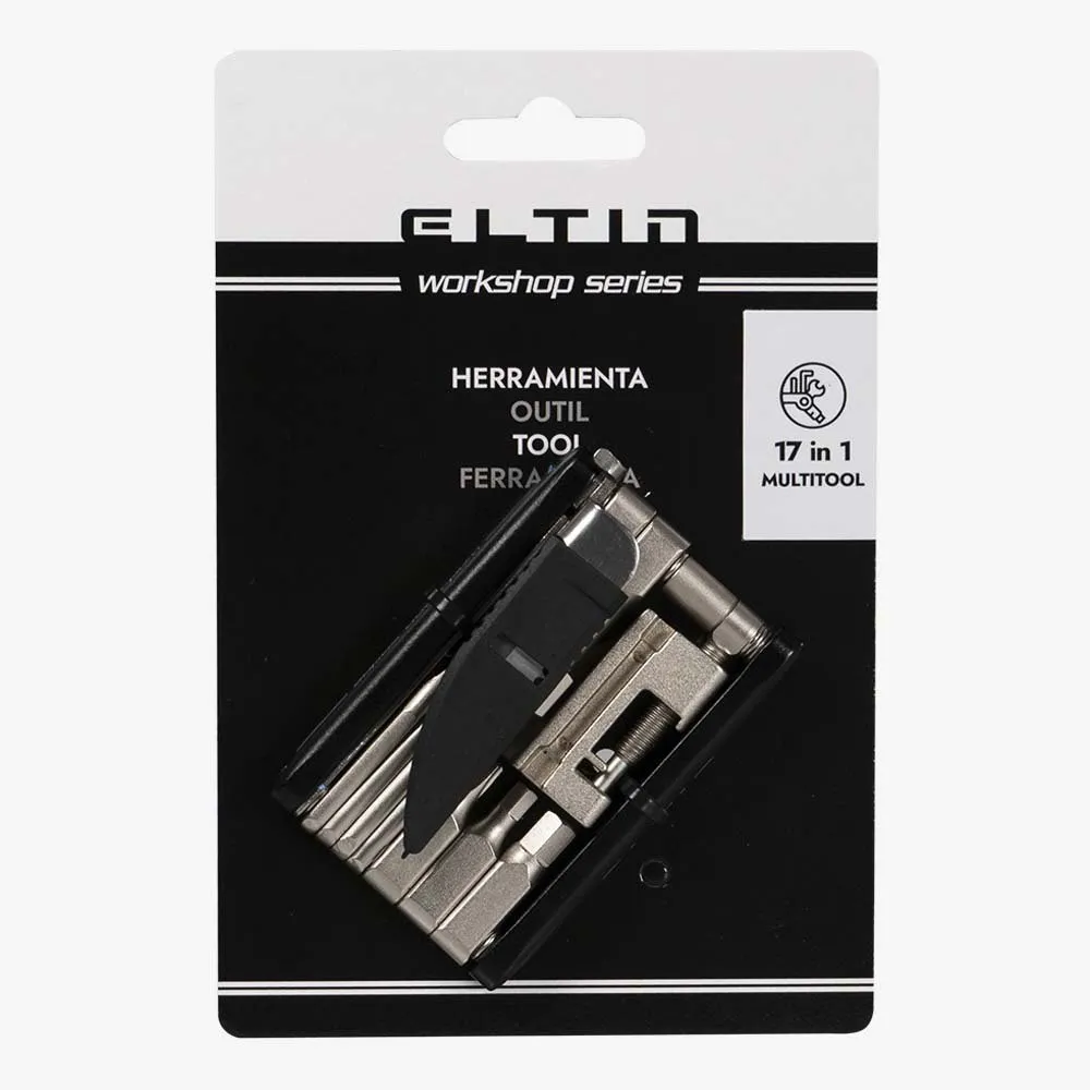 Eltin Bike 17 In 1 Multitool, Black / silver, One Size Eltin Bike 17 In 1 Multitool, Black / silver, One Size
