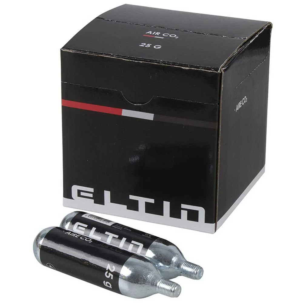 Eltin Co2-kartusche 25g 16 Einheiten, Black / silver, 25g Eltin Co2-kartusche 25g 16 Einheiten, Black / silver, 25g