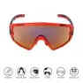 Eltin Full Oversize Sonnenbrille, Black / red, Smoke/CAT3