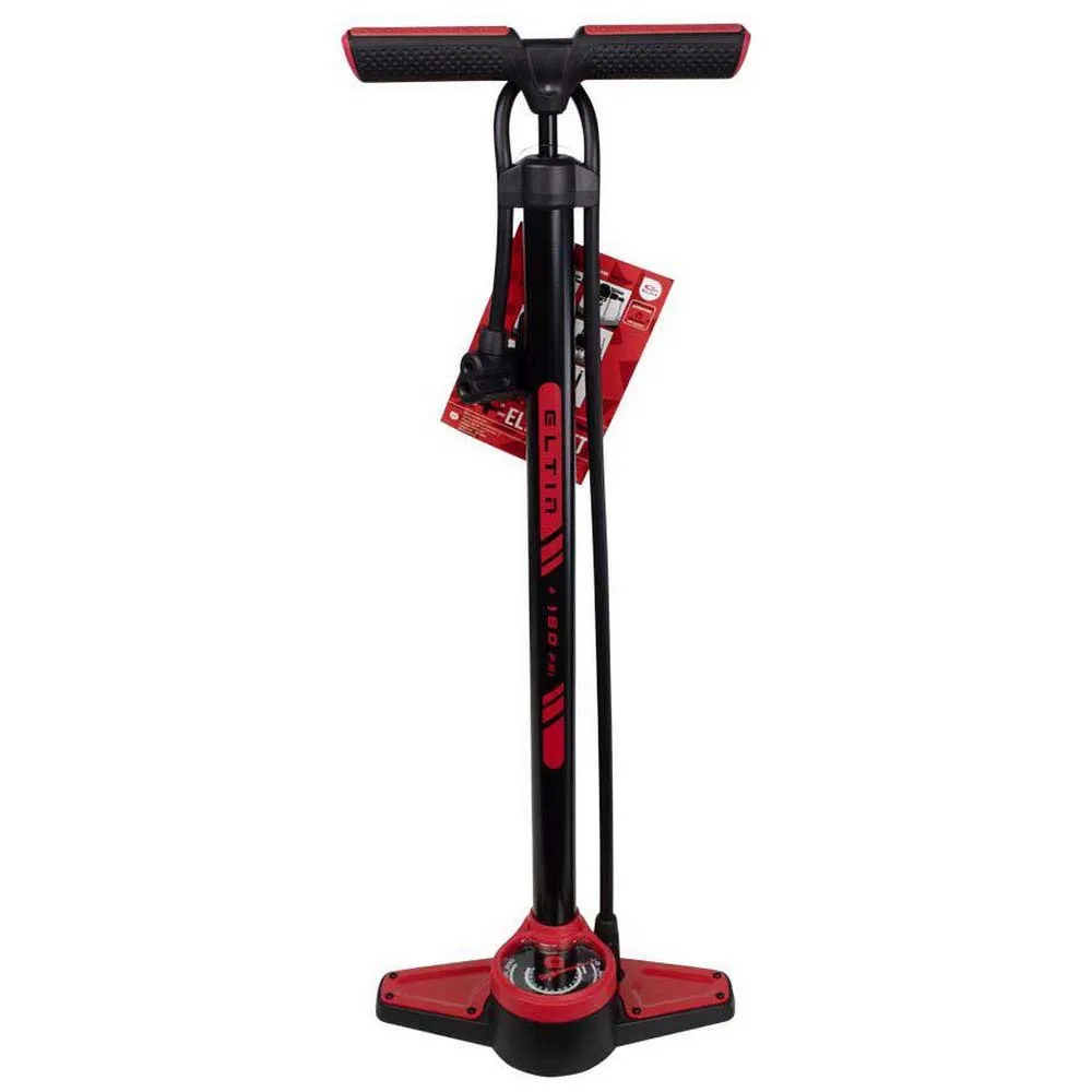 Eltin Workshop Standpumpe, Black / red, 160psi Eltin Workshop Standpumpe, Black / red, 160psi