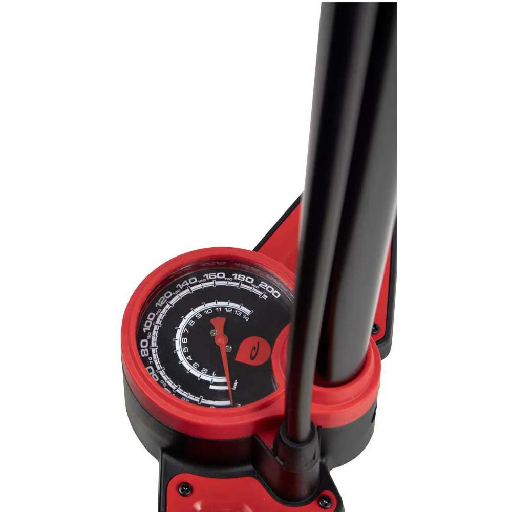 Eltin Workshop Standpumpe, Black / red, 160psi Eltin Workshop Standpumpe, Black / red, 160psi