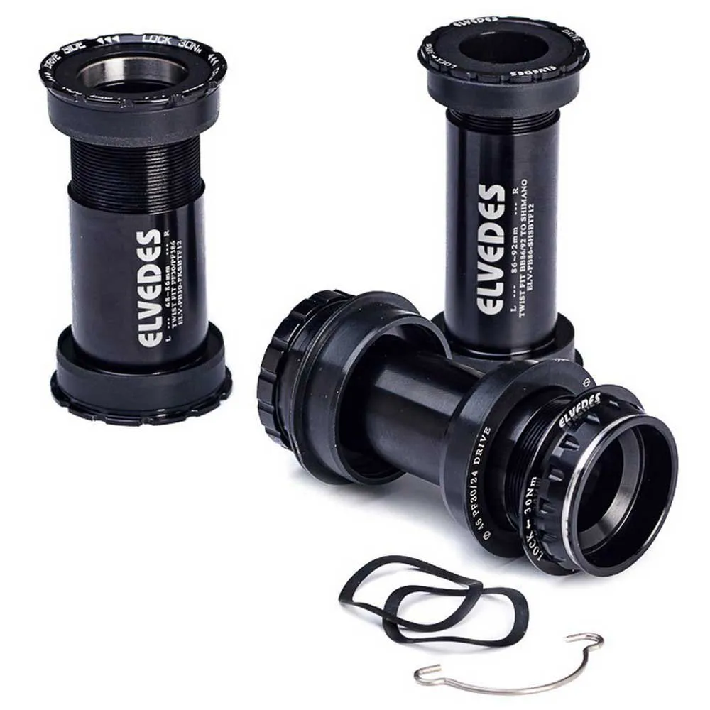 ELVEDES Bb30/pf30 Lagerschalen, Black, 68/73mm ELVEDES Bb30/pf30 Lagerschalen, Black, 68/73mm
