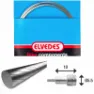 ELVEDES Bremszug 1x19 Litzen stainless slick ø1,5mm V-Kopf ø5,5x10 Unisex, silber, 2250mm