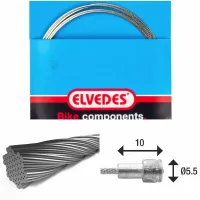 ELVEDES Bremszug 7x7 Edelstahldrähte ø1,5mm mit v-Nippel ø5,5x10 Unisex ELVEDES Bremszug 7x7 Edelstahldrähte ø1,5mm mit v-Nippel ø5,5x10 Unisex