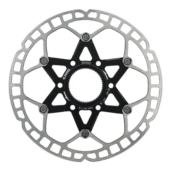 ELVEDES Centerlock 1.8 Mm Bremsscheibe, Silver / black, 160mm ELVEDES Centerlock 1.8 Mm Bremsscheibe, Silver / black, 160mm