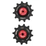 ELVEDES Ceramic 12s Fahrrad-schaltröllchensatz, Black / red, One Size