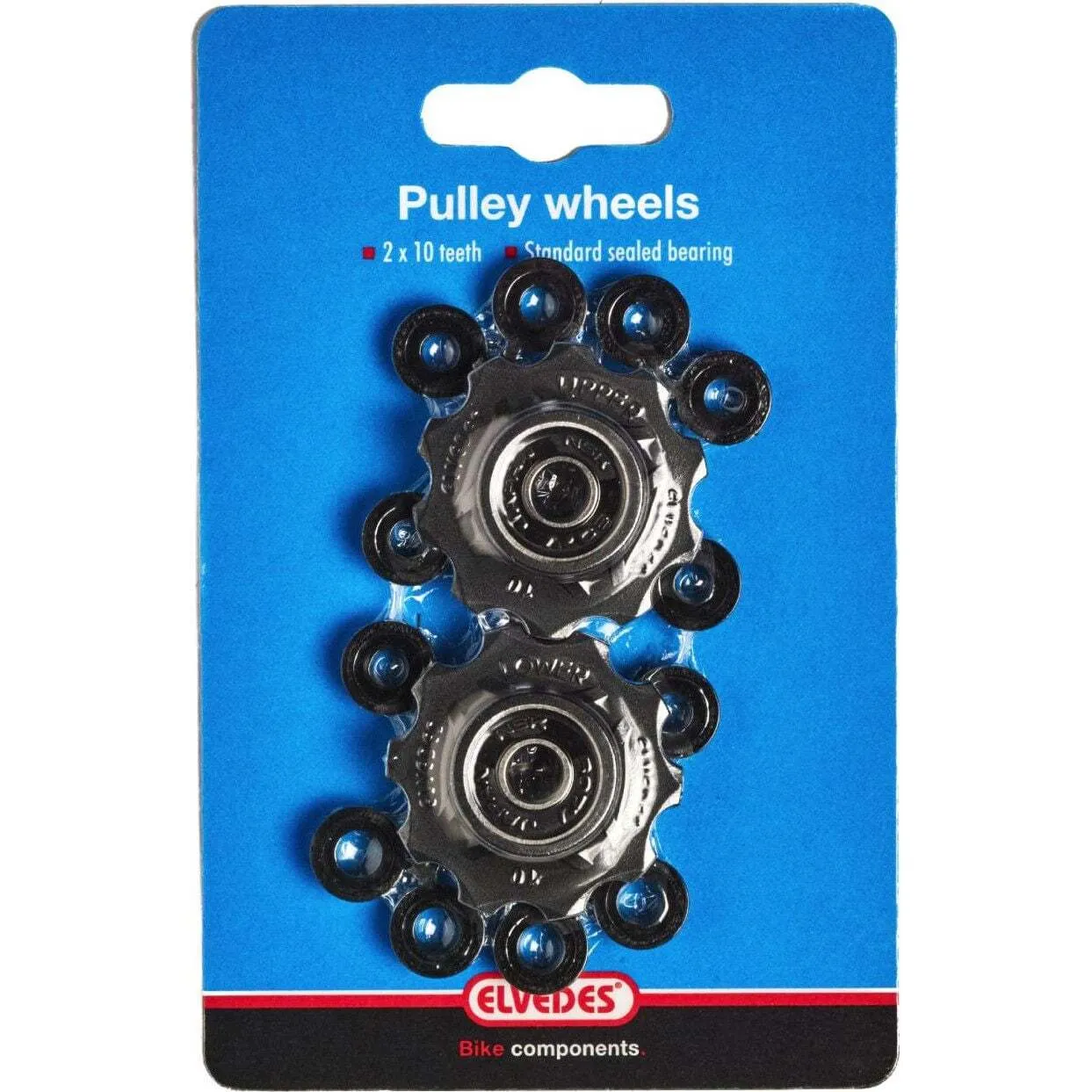 ELVEDES Derailleur-Rollen Zähne Ringlager Spacer Unisex, schwarz, TU
