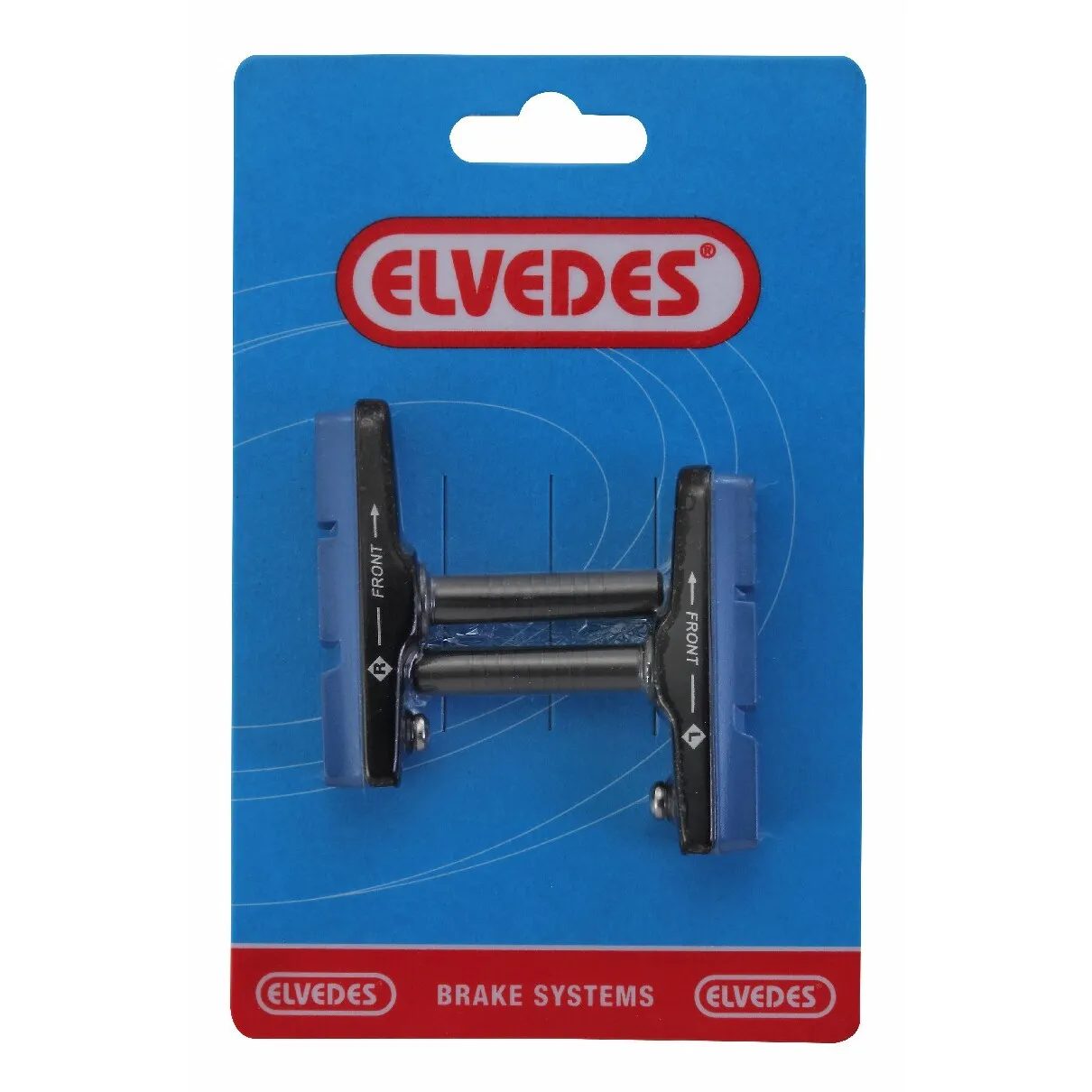 ELVEDES Ein Paar Bremsbeläge Aluminium Cantilever Unisex, schwarz, 55mm ELVEDES Ein Paar Bremsbeläge Aluminium Cantilever Unisex, schwarz, 55mm