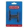 ELVEDES Ein Paar Bremsbeläge Aluminium Cantilever Unisex, schwarz, 55mm