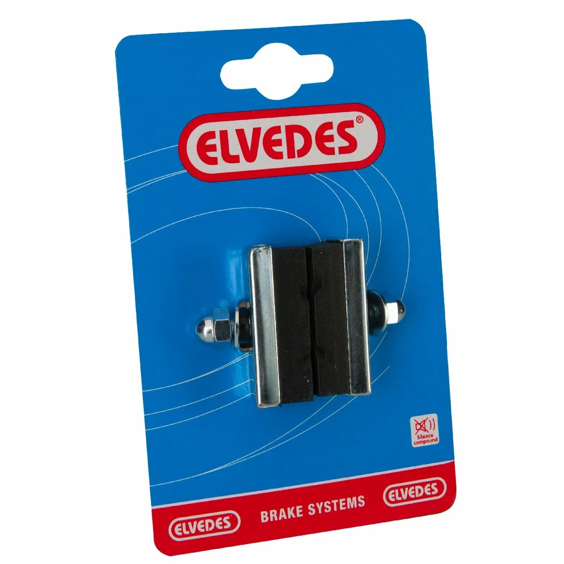 ELVEDES Ein Paar Bremsbeläge Caliper X-groove Design Unisex, schwarz, TU