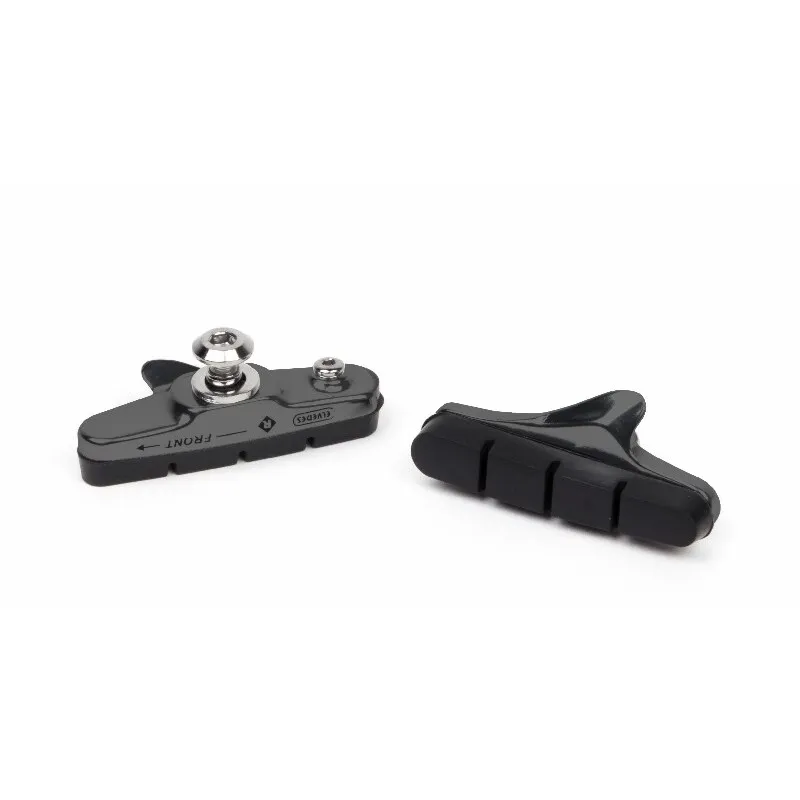 ELVEDES Ein Paar Bremsbeläge plus Tür Klötze Alu Shimano Unisex, schwarz, 55mm
