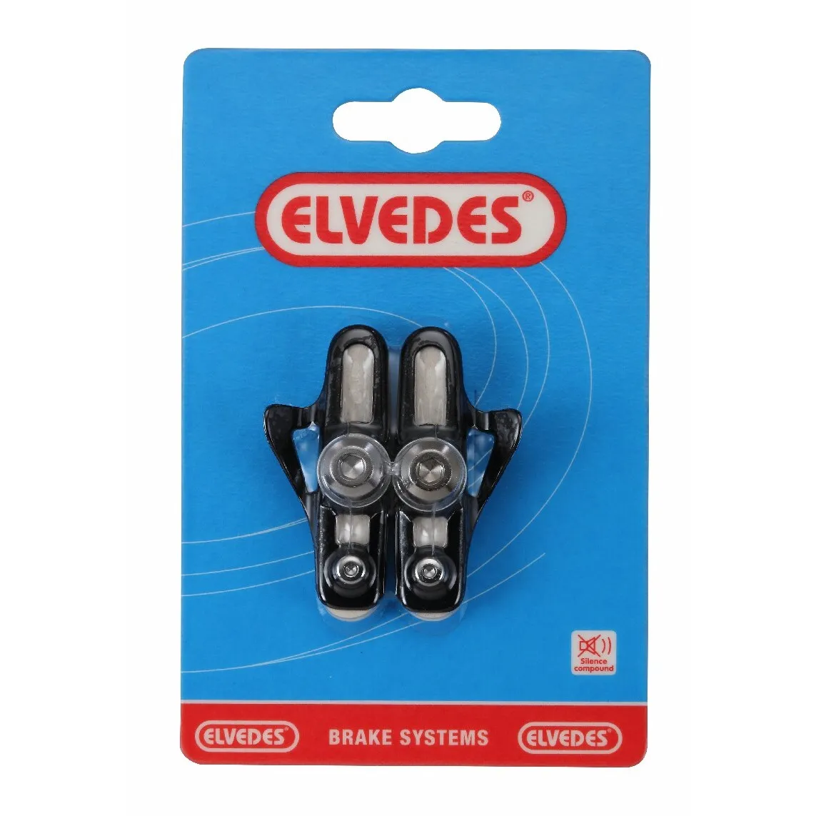 ELVEDES Ein Paar Bremsbeläge plus Türen Alu-Ein Paar Bremsbeläge Shimano Unisex, weiß, 55mm ELVEDES Ein Paar Bremsbeläge plus Türen Alu-Ein Paar Bremsbeläge Shimano Unisex, weiß, 55mm