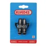 ELVEDES Ein Paar Bremsbeläge plus Türen Alu-Ein Paar Bremsbeläge Shimano Unisex, weiß, 55mm