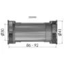 ELVEDES Press Fit Bb86/92 41mm Lagerschalen, Black, 30mm, 86-92mm