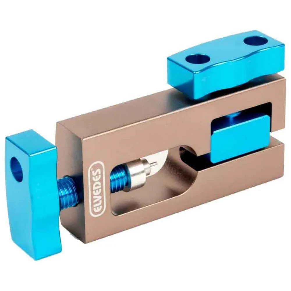 ELVEDES Schraubstock Zum Verbinden Von Hydraulikbremsschlauchanschlüssen, Blue, One Size ELVEDES Schraubstock Zum Verbinden Von Hydraulikbremsschlauchanschlüssen, Blue, One Size