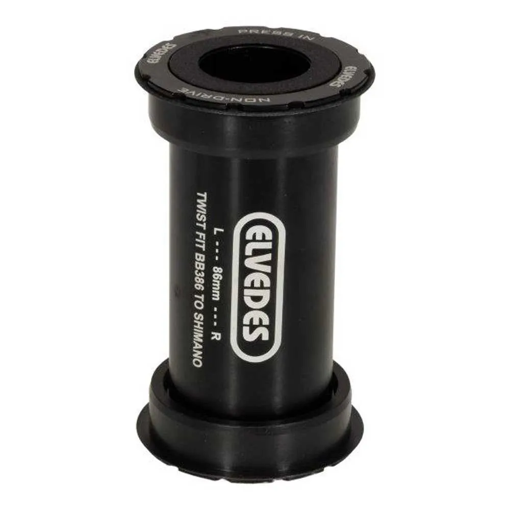 ELVEDES Shimano Bb386 Lagerschalen, Black, 86mm ELVEDES Shimano Bb386 Lagerschalen, Black, 86mm