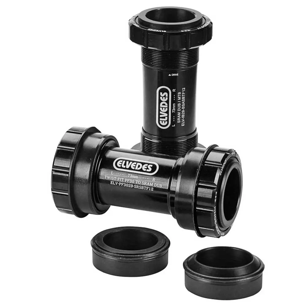 ELVEDES Sram Dub Bsa Lagerschalen, Black, 68/73mm ELVEDES Sram Dub Bsa Lagerschalen, Black, 68/73mm