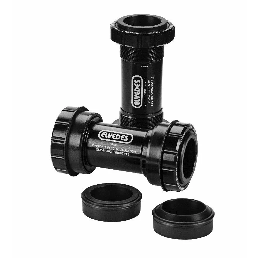 ELVEDES Sram Dub Ita Lagerschalen, Black, 70mm ELVEDES Sram Dub Ita Lagerschalen, Black, 70mm