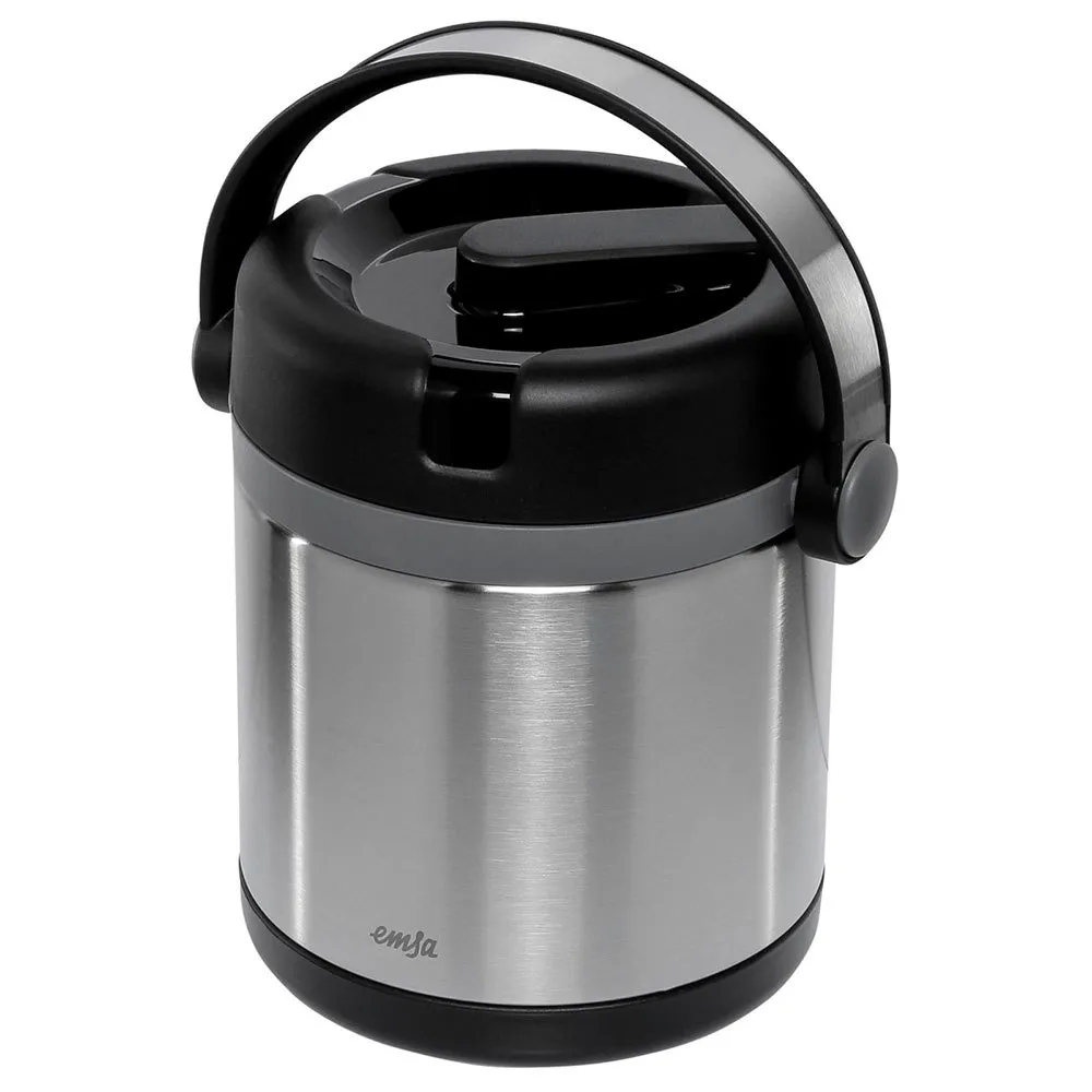 Emsa 509244 1.2l Thermosflasche, Silver / black, One Size Emsa 509244 1.2l Thermosflasche, Silver / black, One Size