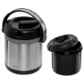 Emsa 509244 1.2l Thermosflasche, Silver / black, One Size