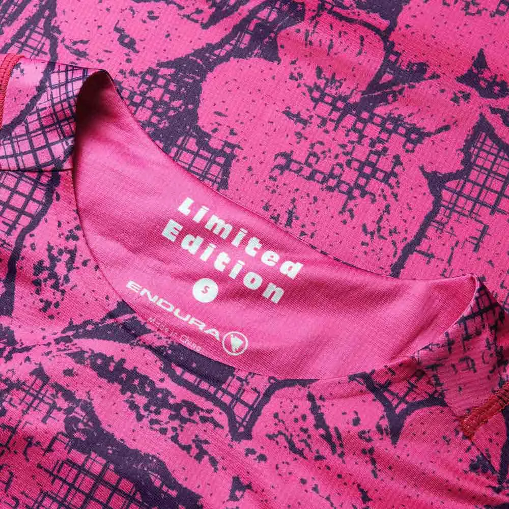 Endura Grid Floral Ltd Kurzarm Enduro Trikot, Pink pop Endura Grid Floral Ltd Kurzarm Enduro Trikot, Pink pop