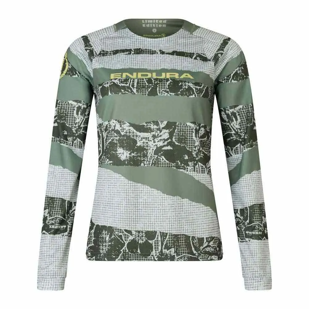 Endura Patchwork Ltd Langarm Enduro Trikot Endura Patchwork Ltd Langarm Enduro Trikot