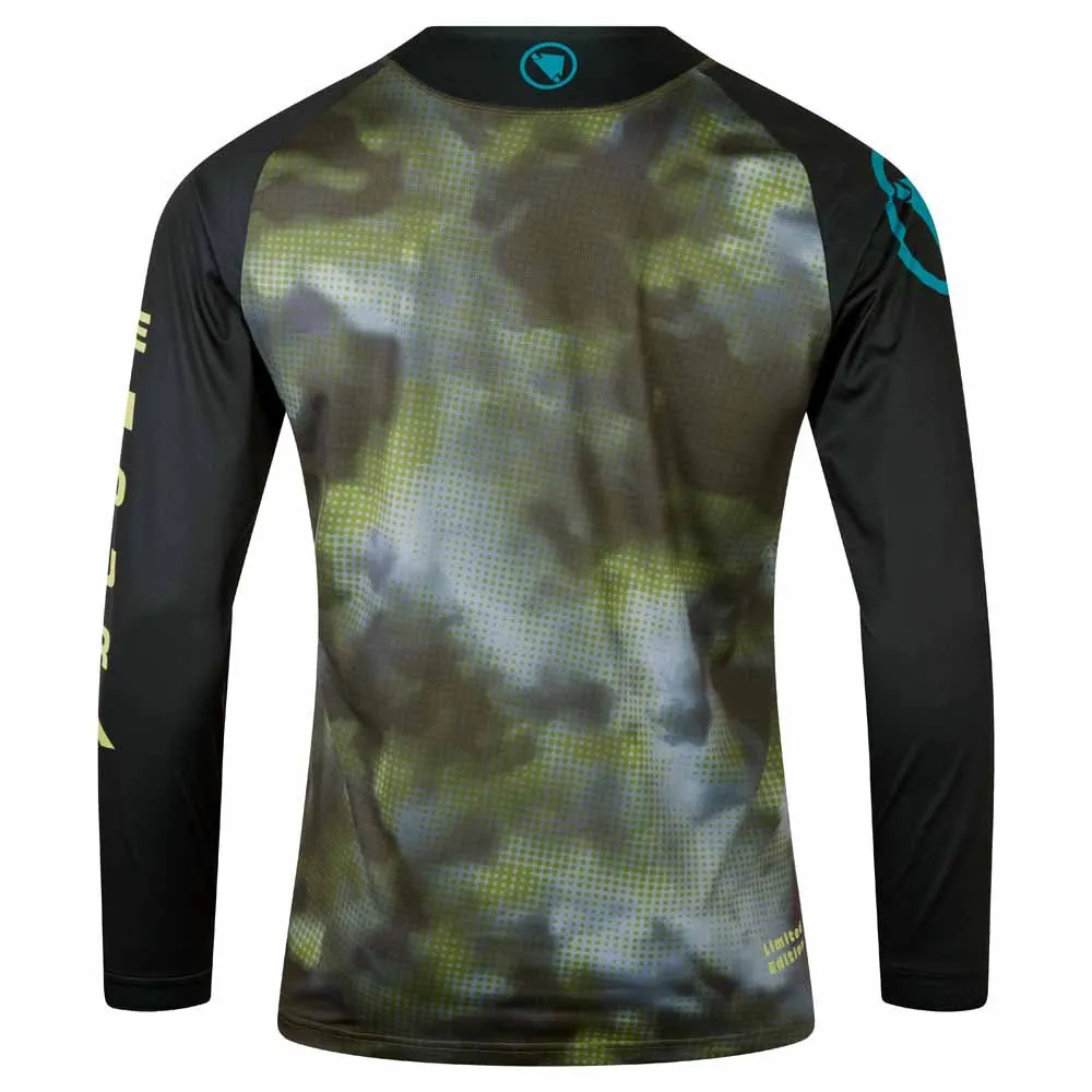 Endura Pixel Cloud Ltd Langarm Enduro Trikot Endura Pixel Cloud Ltd Langarm Enduro Trikot