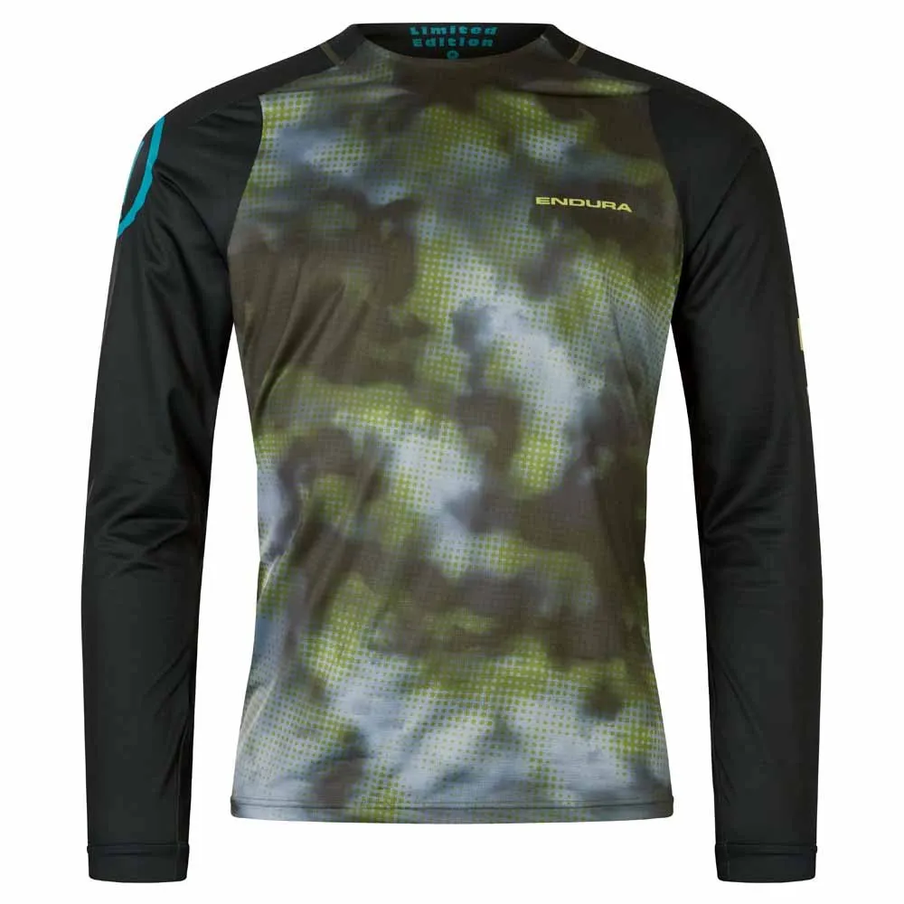 Endura Pixel Cloud Ltd Langarm Enduro Trikot Endura Pixel Cloud Ltd Langarm Enduro Trikot