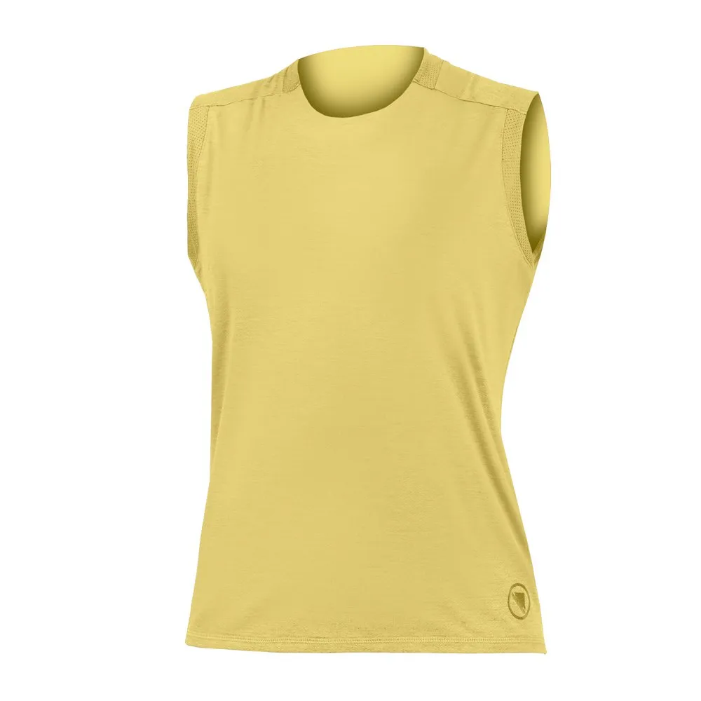 Endura Singletrack ärmelloses T-shirt, Sulphur, XS