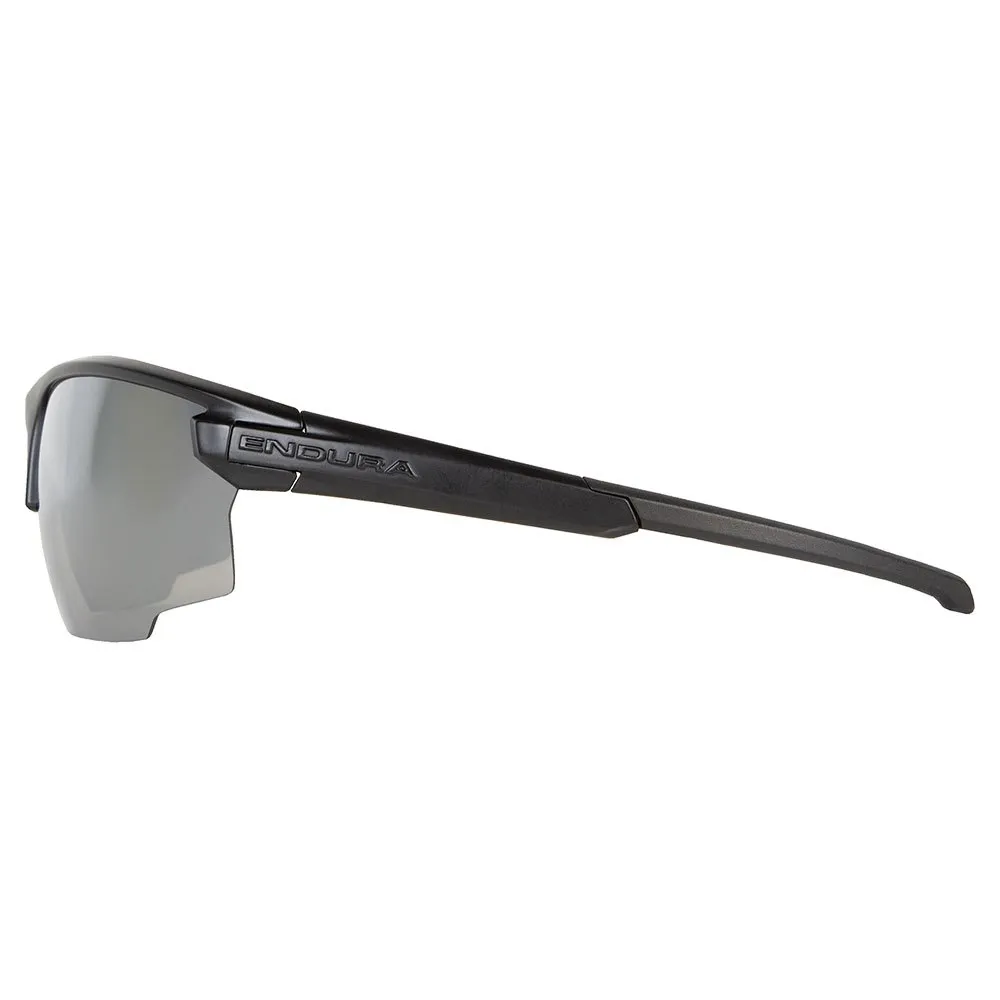 Endura Singletrack Sonnenbrille, Black, Clear Grey Mirror